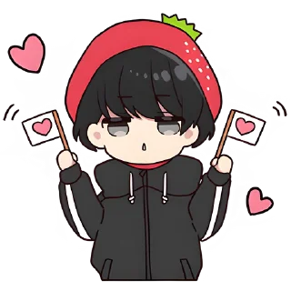 Стикер Юрудура-кун 3 @Nyasticks - 3