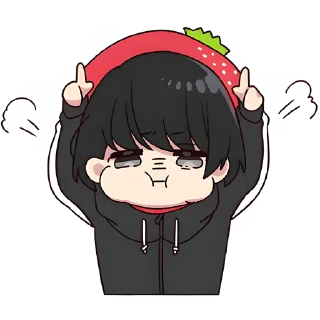 Стикер Юрудура-кун 3 @Nyasticks - 2