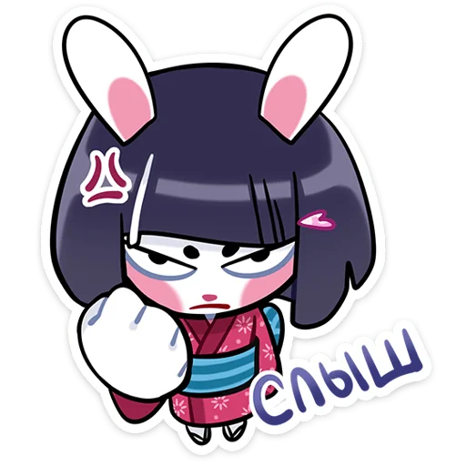 Sticker Усагичи @nyasticks - 2