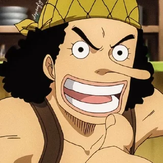Стикер OP usopp  @animespack - 10