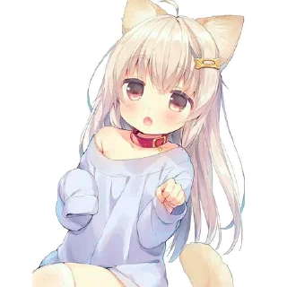 Стикер Neko by @anime_stickerr - 1