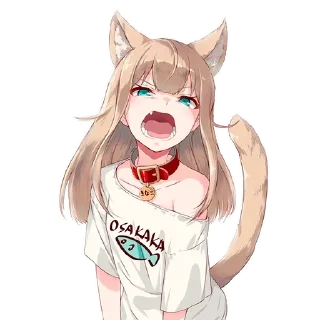 Стикер Neko by @anime_stickerr - 9