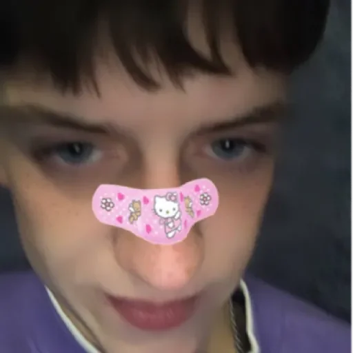 person human face lip