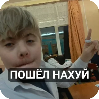 Sticker ВЫ ИДИОТКА ДА А Я ОЛЕГ ЧЕЧЁТКА - 2