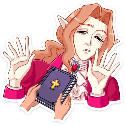 Стикер Вампир Ян @nyasticks - 5