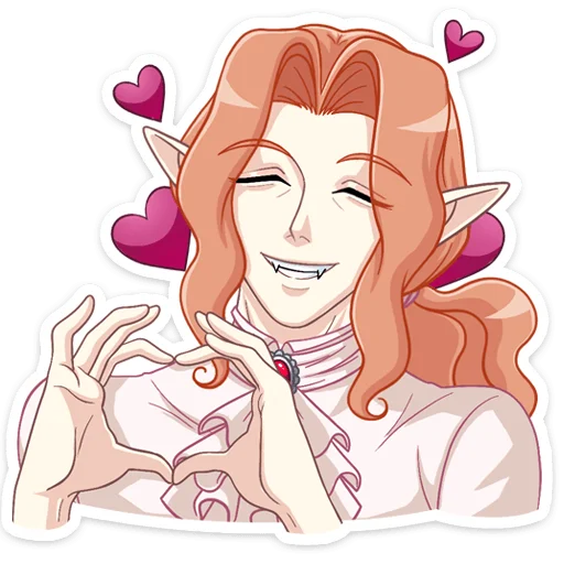 Стикер Вампир Ян @nyasticks - 2