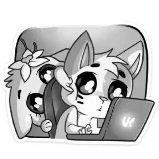 Sticker ванилька биск gray @ek1bg @stickers_vk - 9