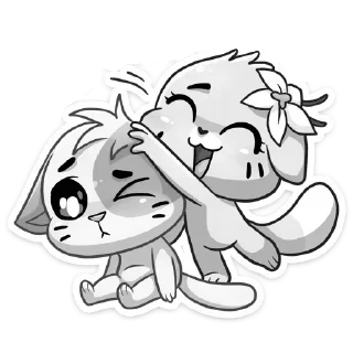 Sticker ванилька биск gray @ek1bg @stickers_vk - 1