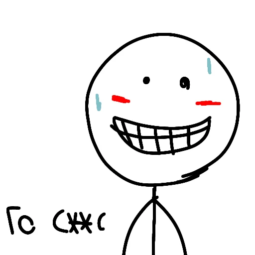 Sticker Вася стикмен от @helfopollo - 8