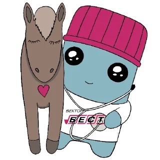 Стикер Vector_Best_Maskot - 9