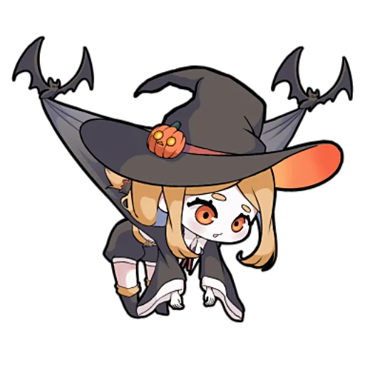 Sticker Ведьмочка-тян @nyasticks - 9