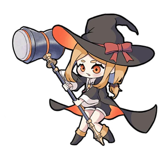 Sticker Ведьмочка-тян @nyasticks - 8