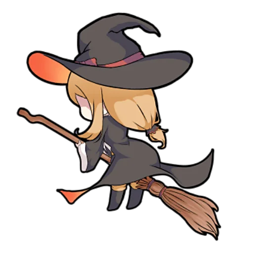 Sticker Ведьмочка-тян @nyasticks - 5