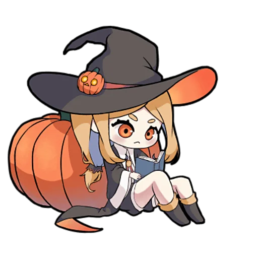 Sticker Ведьмочка-тян @nyasticks - 1