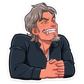 Sticker Вервольф @nyasticks - 11