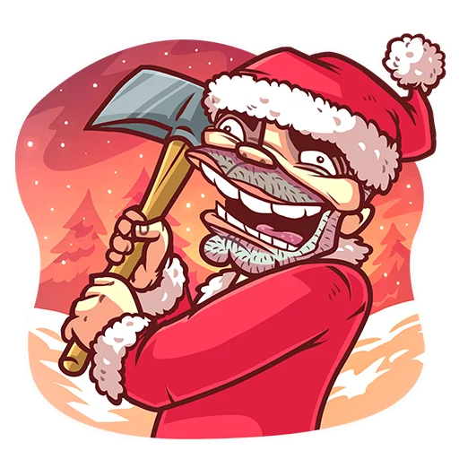 Sticker Very Bad Santa - 9