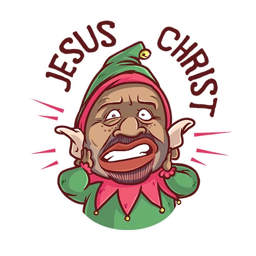 Sticker Very Bad Santa - 4