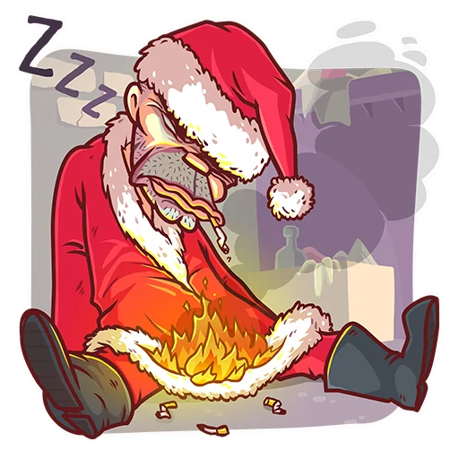 Sticker Very Bad Santa - 3