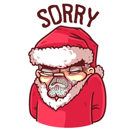 Sticker Very Bad Santa - 1