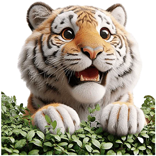 Sticker Very_cute_tiger_Nyasticks - 1