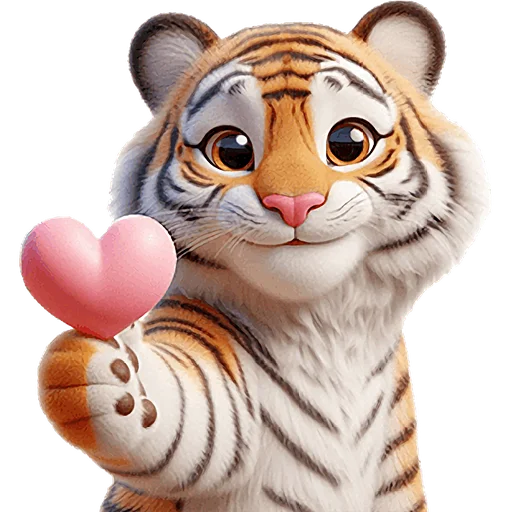 Sticker Very_cute_tiger_Nyasticks - 1