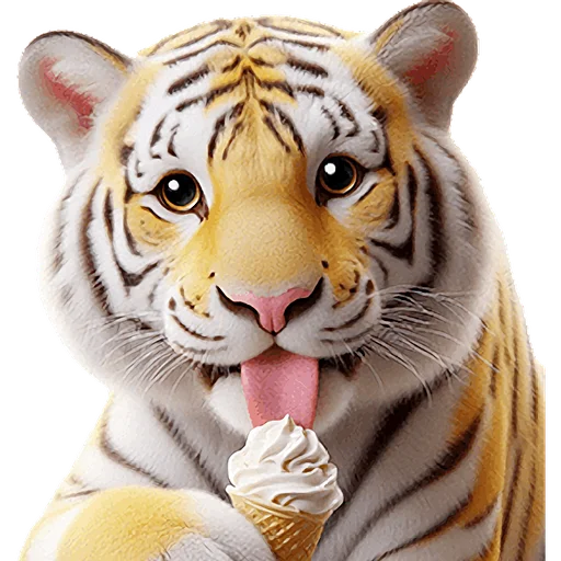 Sticker Very_cute_tiger_Nyasticks - 1