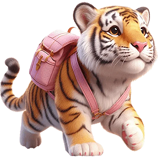 Sticker Very_cute_tiger_Nyasticks - 1