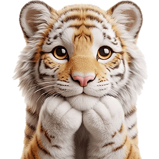 Sticker Very_cute_tiger_Nyasticks - 1