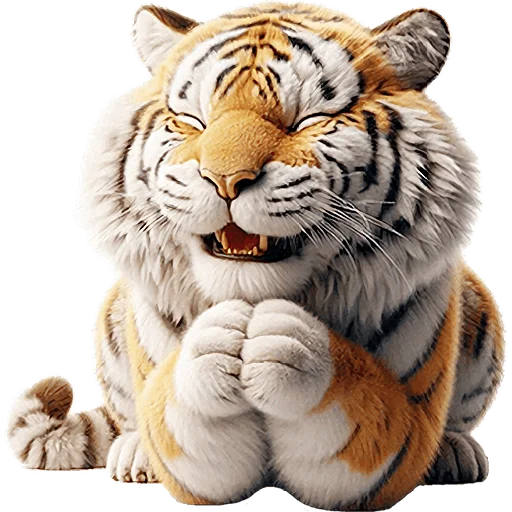 Sticker Very_cute_tiger_Nyasticks - 1