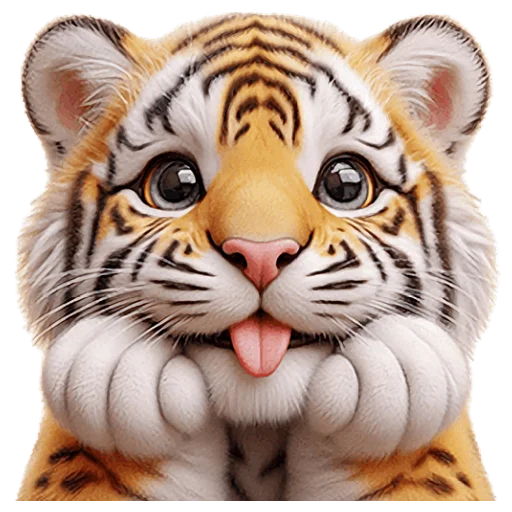 Sticker Very_cute_tiger_Nyasticks - 1