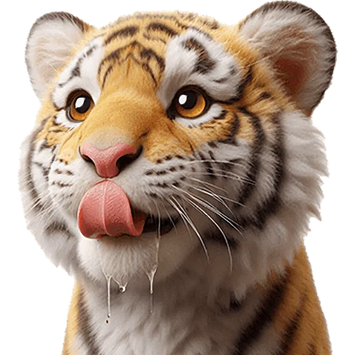 Sticker Very_cute_tiger_Nyasticks - 1