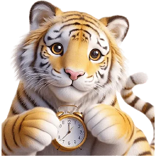 Стикер Милый тигр @Nyasticks - 0