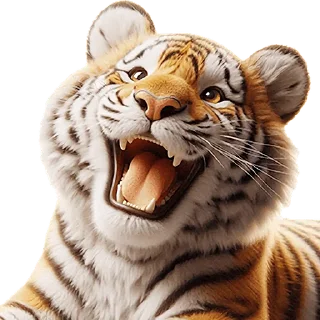 Стикер Милый тигр @Nyasticks - 1