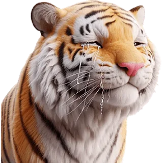 Стикер Милый тигр @Nyasticks - 3