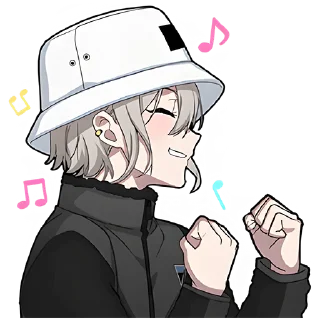 Стикер Вежливый кун @Nyasticks - 11