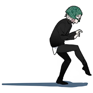 Стикер Вежливый кун @Nyasticks - 10