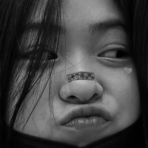 person human face lip