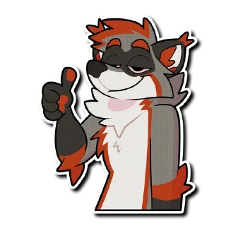 Стикер VibesRaccoon - 8