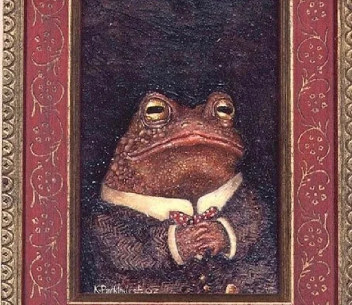 painting art frog