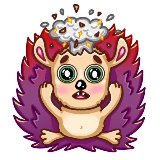 Sticker Ёжик - 8