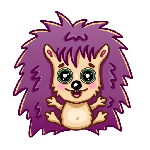 Sticker Ёжик - 4