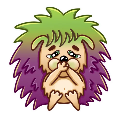 Sticker Ёжик - 3