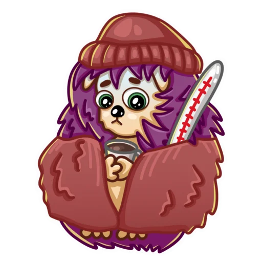 Sticker Ёжик - 1