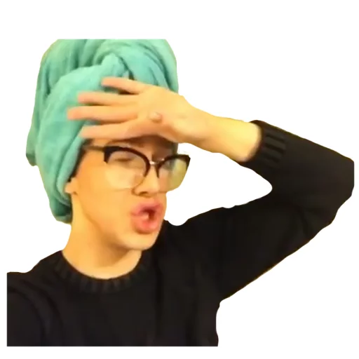 human face cartoon glasses