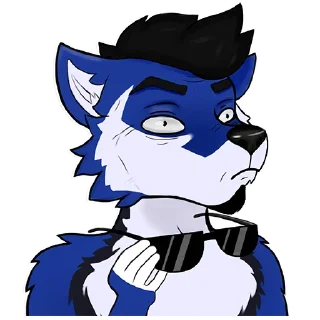 Стикер Синяя выдра VitRa - 5