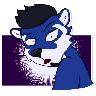 Стикер Синяя выдра VitRa - 4