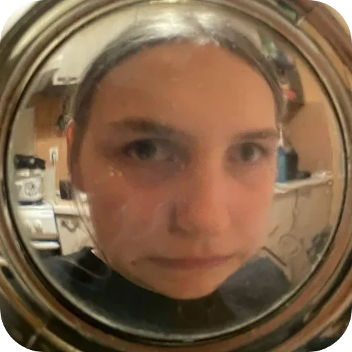 human face person mirror