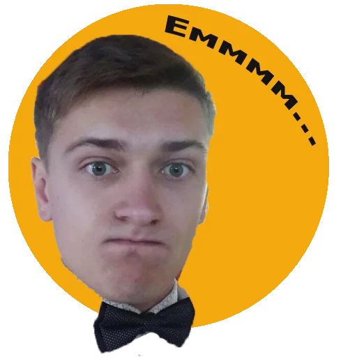 human face bow tie man