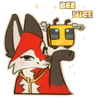 Стикер Vixy_Minecraft_fox - 4