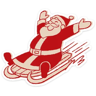 Стикер Дед Мороз | @vkspoilertg - 3